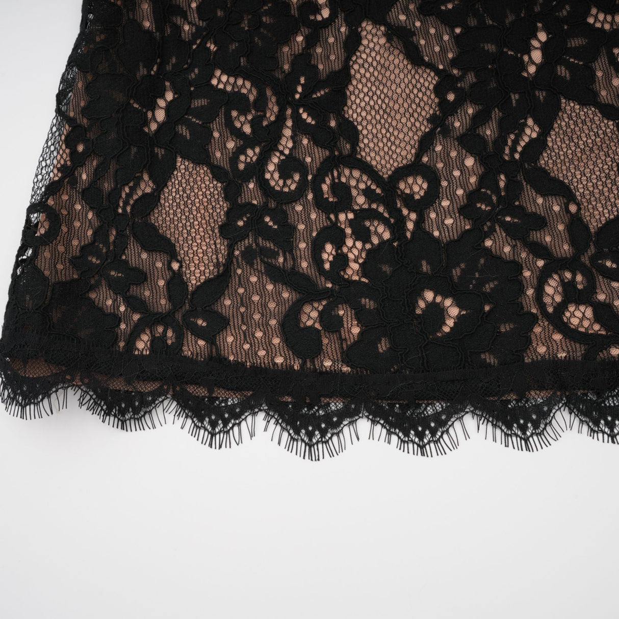 Aurohaya Kenza Black Cut Out Floral Lace Maxi Dress