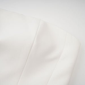 Aurohaya Mélanie White Corset Dress & Mesh Skirt Set