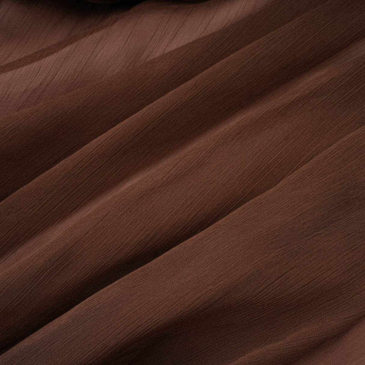 Aurohaya Jade Brown Ruched Tulle Mini Dress
