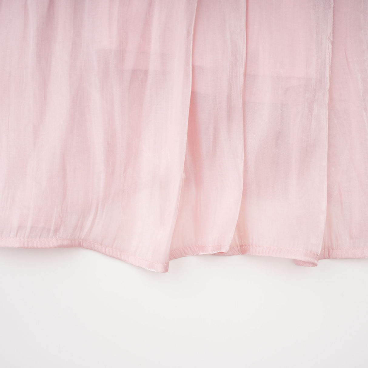 Aurohaya Sarolta Pink Glossy Ruched Maxi Dress