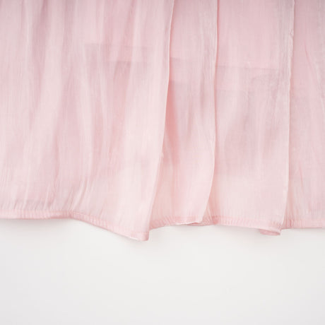 Aurohaya Sarolta Pink Glossy Ruched Maxi Dress