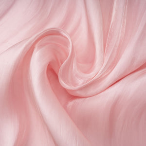 Aurohaya Sarolta Pink Glossy Ruched Maxi Dress