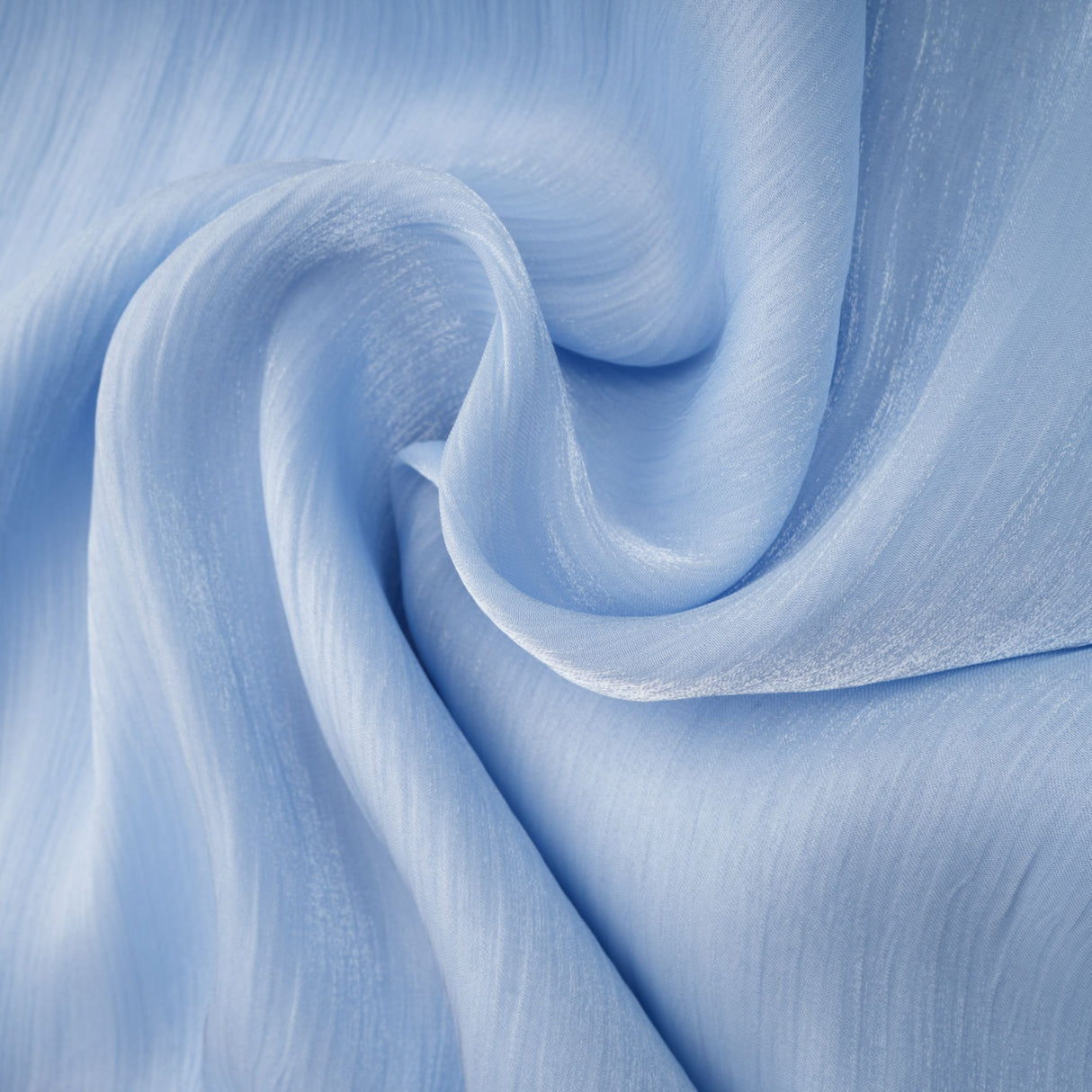 Aurohaya Térébenthine Blue Glossy Gathered Maxi Dress