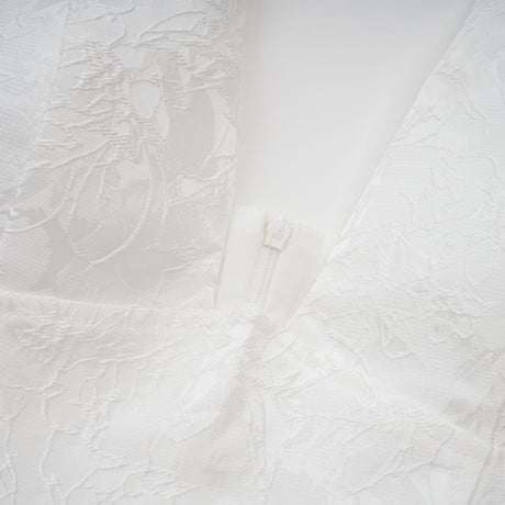 Aurohaya Céline White Glamorous Event Midi Dress