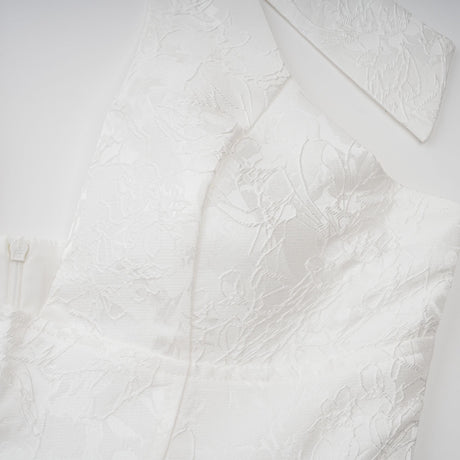 Aurohaya Céline White Glamorous Event Midi Dress