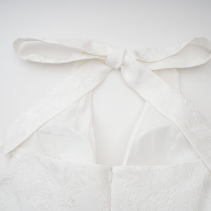 Aurohaya Céline White Glamorous Event Midi Dress