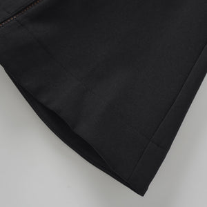 Aurohaya Quirine halterneck bow-detail mini dress in Black