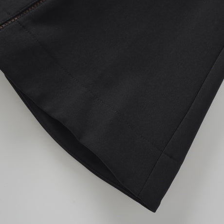 Aurohaya Quirine halterneck bow-detail mini dress in Black