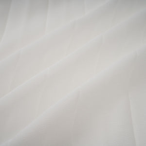 Aurohaya Doux White Ruffled Trim Pleated Midi Dress
