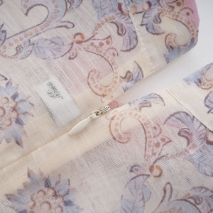Aurohaya Fabienne Neutral Floral Print Mini Dress