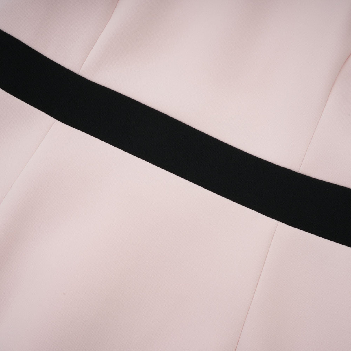 Aurohaya Anaïs pink crystal color-blocked midi dress