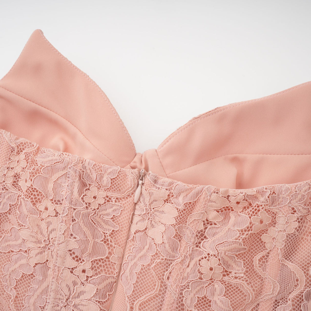 Aurohaya Ulrique Pink Lace Corset Tulle Maxi Dress