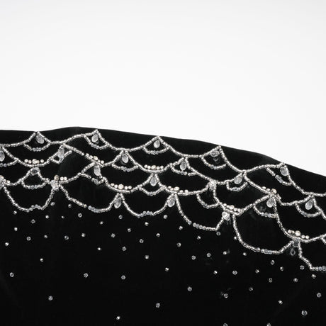 Aurohaya Sandrine crystal-embellished velvet mini dress