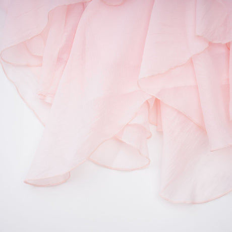 Aurohaya Lucie Pink Tiered Ruffled Mini Dress