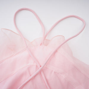 Aurohaya Lucie Pink Tiered Ruffled Mini Dress