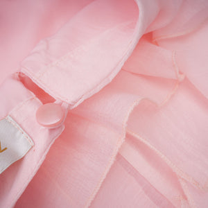 Aurohaya Lucie Pink Tiered Ruffled Mini Dress