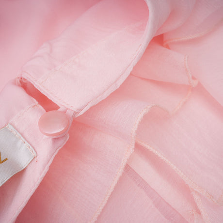 Aurohaya Lucie Pink Tiered Ruffled Mini Dress