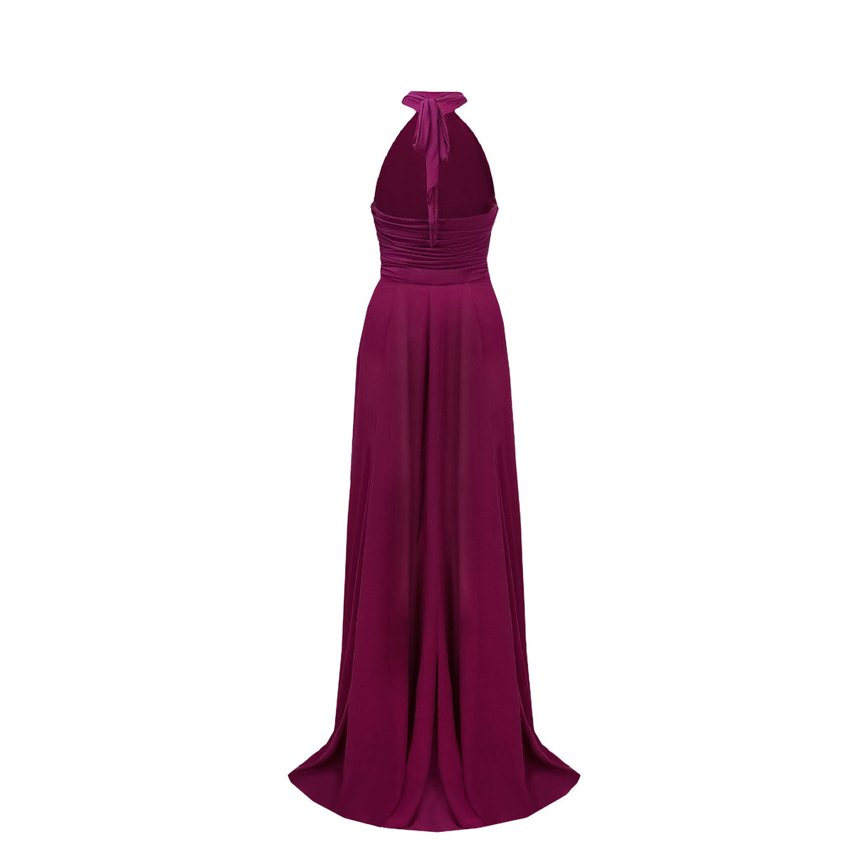 Aurohaya Kerstin Purple Ruched Maxi Dress