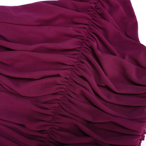 Aurohaya Kerstin Purple Ruched Maxi Dress