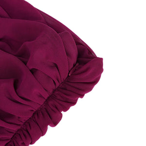 Aurohaya Kerstin Purple Ruched Maxi Dress