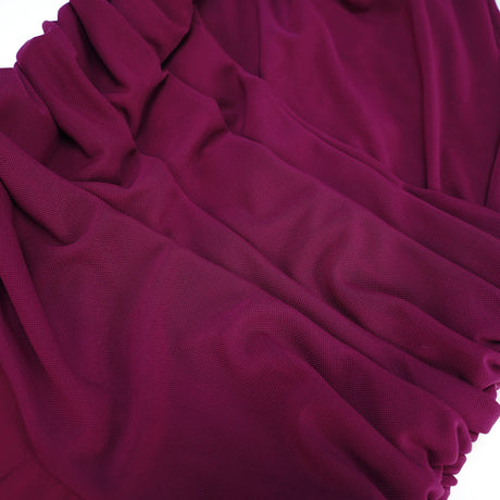 Aurohaya Kerstin Purple Ruched Maxi Dress