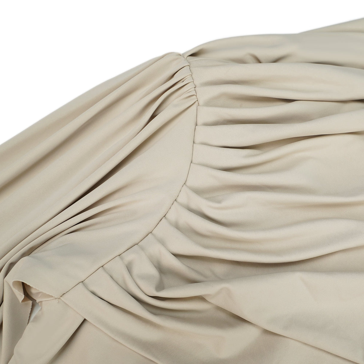 Aurohaya Gaëlle Neutrals Ribbon-design Draped Maxi Dress