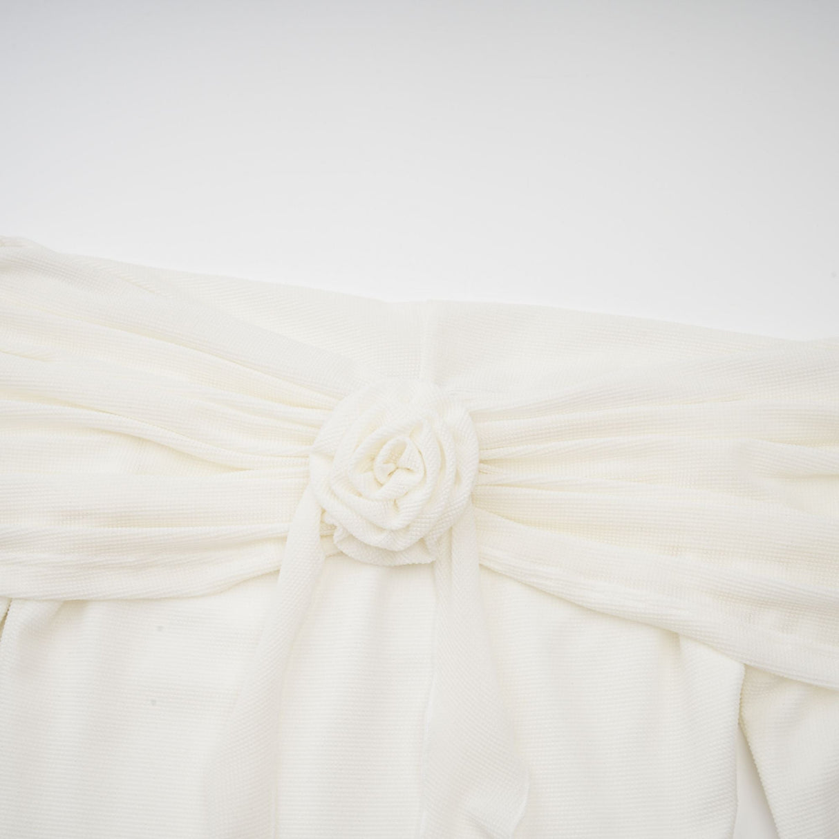 Aurohaya Wanda white glittered floral-appliqué knit maxi dress