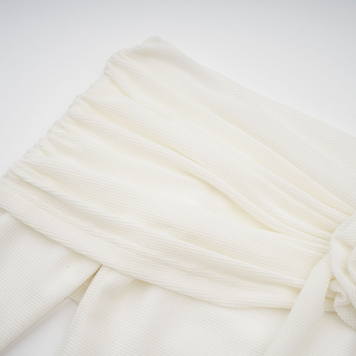 Aurohaya Wanda white glittered floral-appliqué knit maxi dress