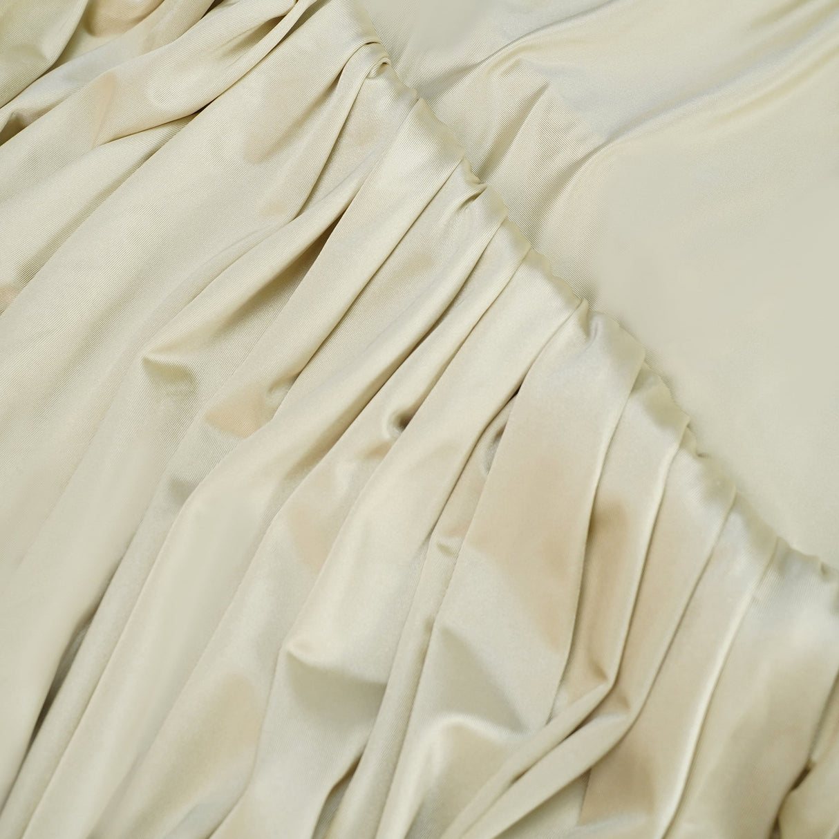 Aurohaya Cecilia Neutral Sea Ammonite Shirred Maxi Dress