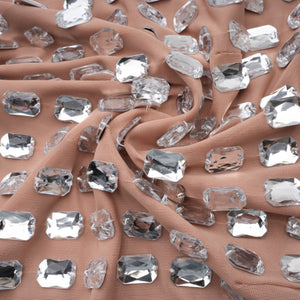 Aurohaya Giustina Silver Halterneck Bowknot Crystal Mini Dress
