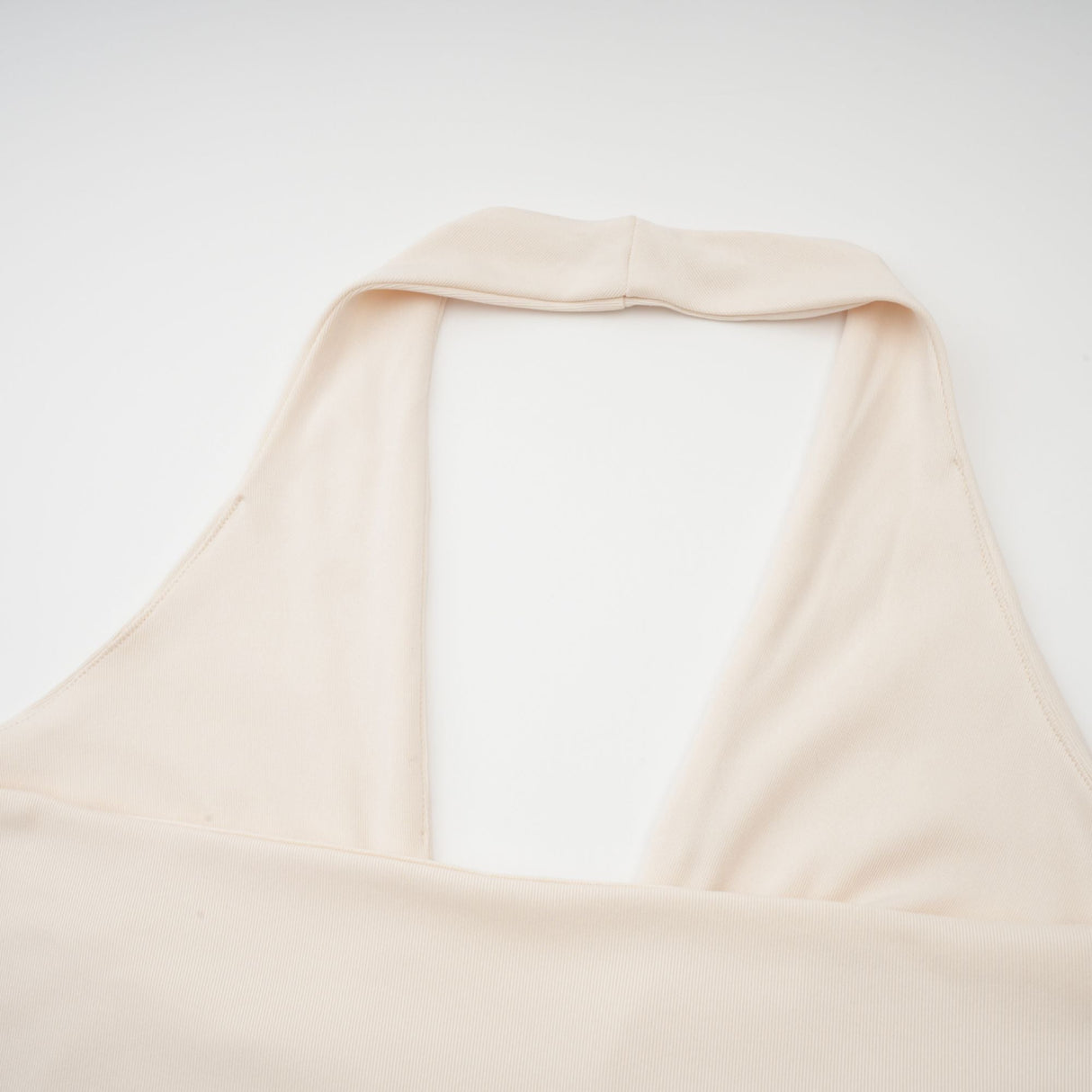 Aurohaya Géraldine white deep V-neck draped maxi dress