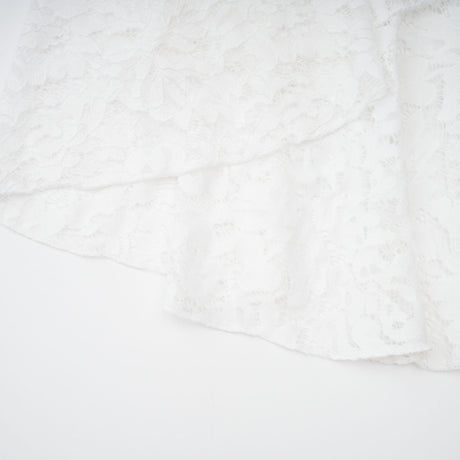 Aurohaya Abbie White Floral Lace Bustier Maxi Dress