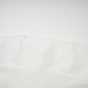Aurohaya Nathalie white tulle-panelling maxi dress