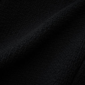 Aurohaya Lorelei Black High Neck Tweed Midi Dress