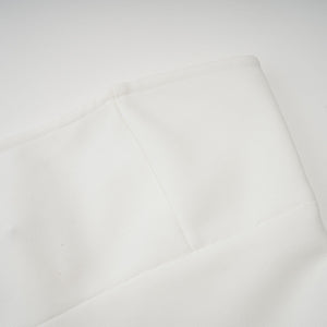 Aurohaya Nathalie white tulle-panelling maxi dress