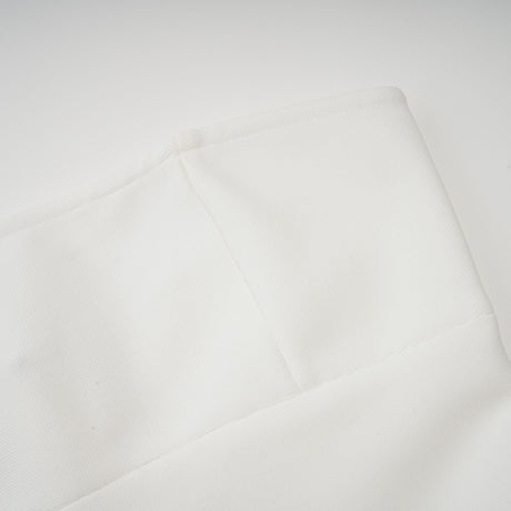 Aurohaya Nathalie white tulle-panelling maxi dress