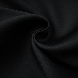 Aurohaya Lorelei Black High Neck Tweed Midi Dress