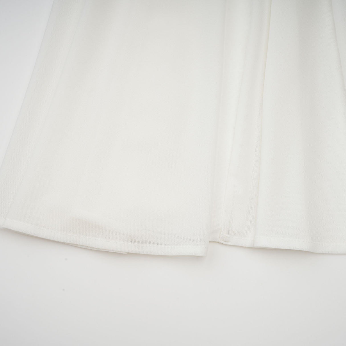 Aurohaya Nathalie white tulle-panelling maxi dress