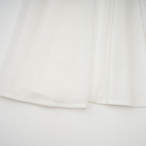 Aurohaya Nathalie white tulle-panelling maxi dress
