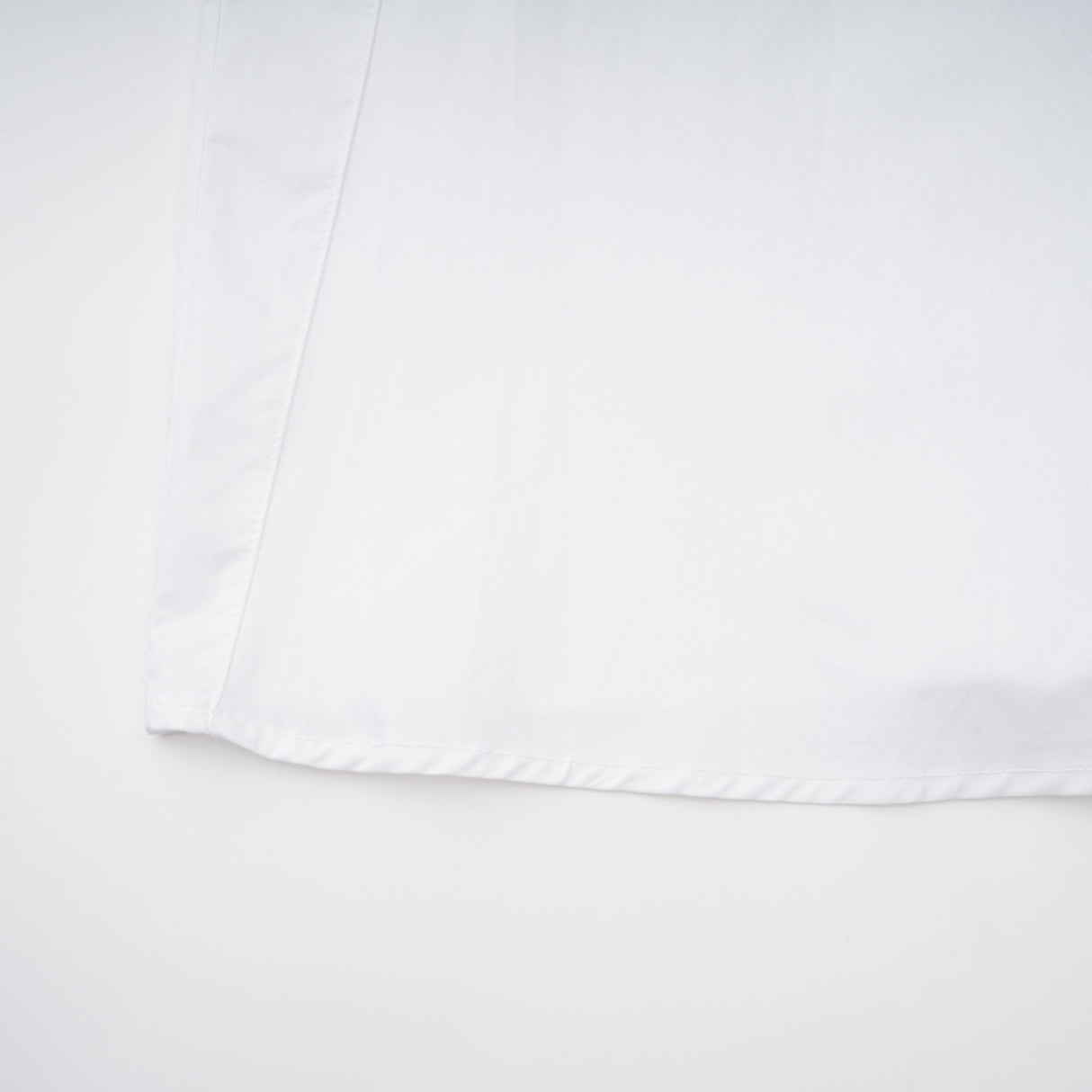 Aurohaya Dulcie white front-slit shirred shirt dress