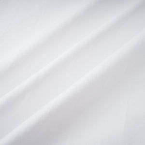 Aurohaya Dulcie white front-slit shirred shirt dress