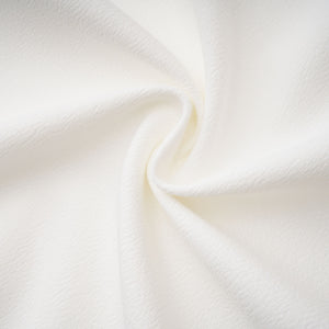 Aurohaya Liana White Asymmetrical Flared Midi Dress