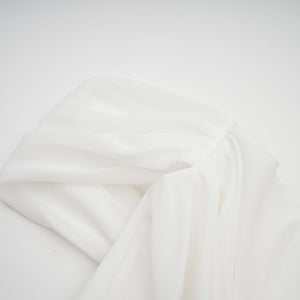 Aurohaya Gitta white ribbon-design ruched mini dress