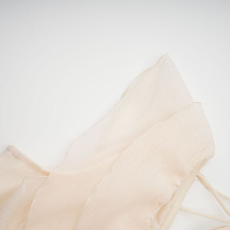 Aurohaya Hélène faux-flower layered ruffled mini dress