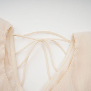 Aurohaya Hélène faux-flower layered ruffled mini dress
