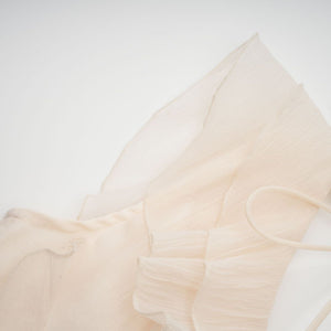 Aurohaya Hélène faux-flower layered ruffled mini dress