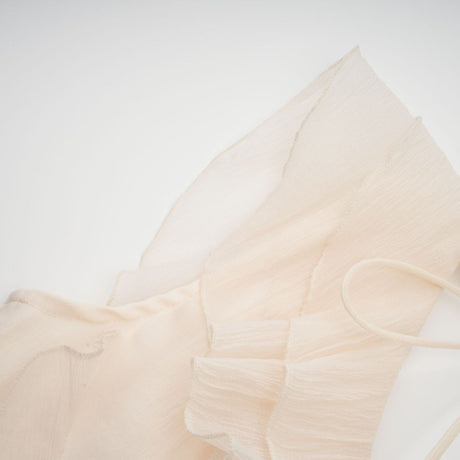 Aurohaya Hélène faux-flower layered ruffled mini dress
