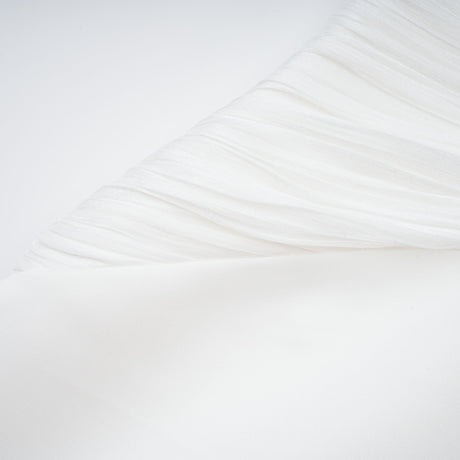Aurohaya Emmeline White Train Design Gathered Maxi Dress