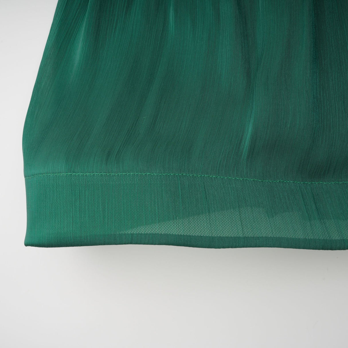 Aurohaya Emerald Green One Shoulder Ruched Maxi Dress