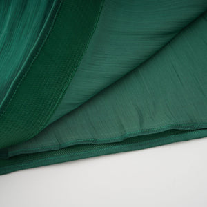Aurohaya Emerald Green One Shoulder Ruched Maxi Dress
